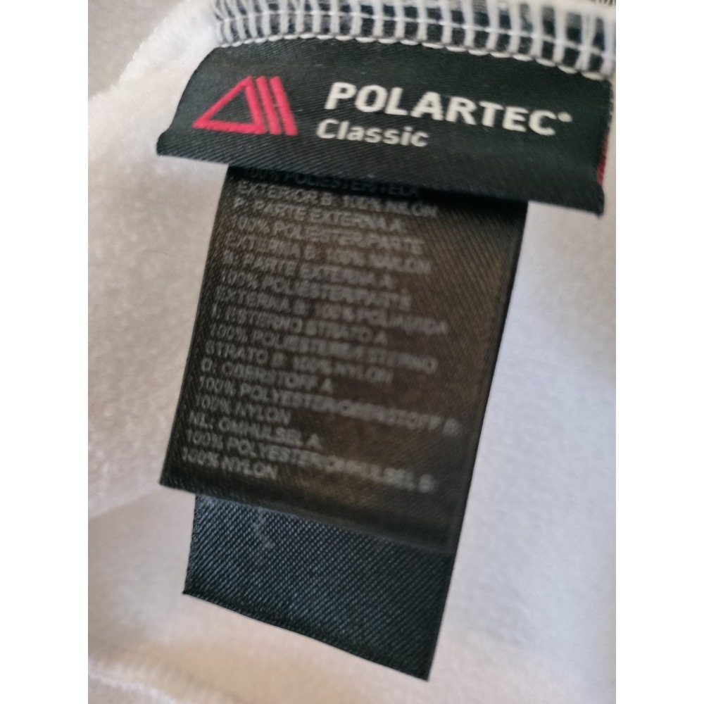 TNF The North Face Denali Fleece Jacket Womens XL White Gray Full Zip Polartec - Picture 6 of 16